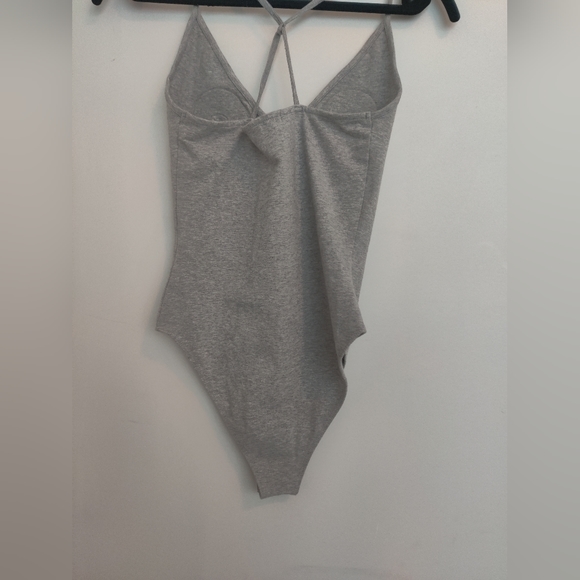 forever21 Gray Bodysuit Size Small - Picture 2 of 3